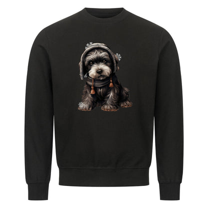 Premium Sweatshirt "Riesenschnauzer - Frost" Schwarz – hunde-shirt.de
