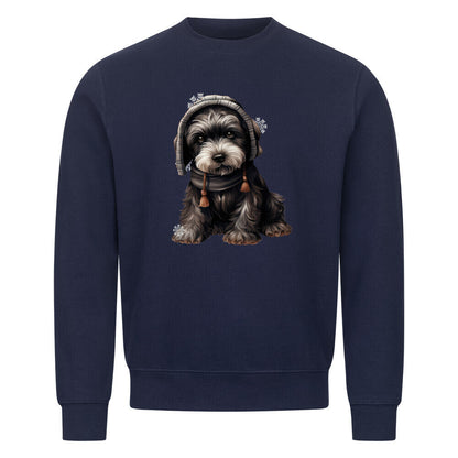 Premium Sweatshirt "Riesenschnauzer - Frost" Navy Blue – hunde-shirt.de