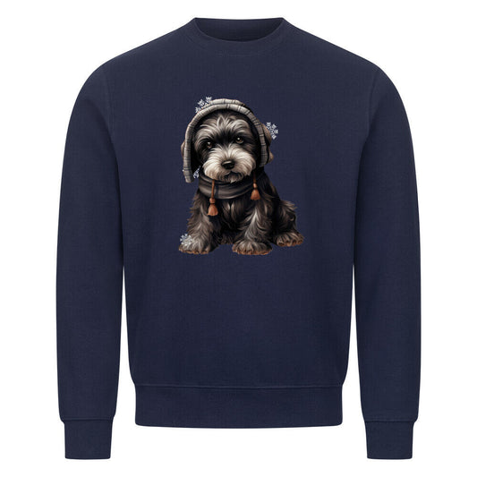Premium Sweatshirt "Riesenschnauzer - Frost" Navy Blue – hunde-shirt.de