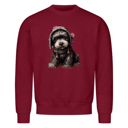 Premium Sweatshirt "Riesenschnauzer - Frost" Burgunder – hunde-shirt.de