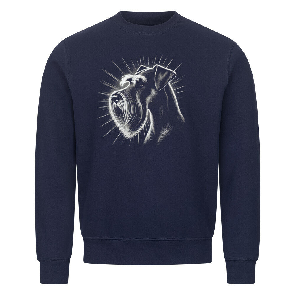 Premium Sweatshirt "Riesenschnauzer - Shine" Navy Blue – hunde-shirt.de