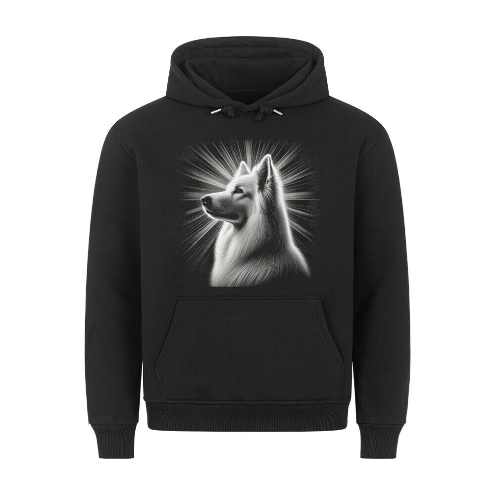Premium Hoodie "Schweizer Schäferhund - Shine" Schwarz – hunde-shirt.de