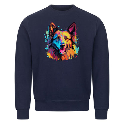 Premium Sweatshirt "Tervueren - Paint" Navy Blue – hunde-shirt.de