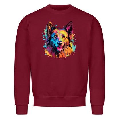 Premium Sweatshirt "Tervueren - Paint" Burgunder – hunde-shirt.de