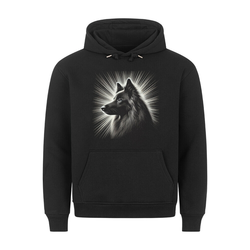 Premium Hoodie "Tervueren - Shine" Schwarz – hunde-shirt.de