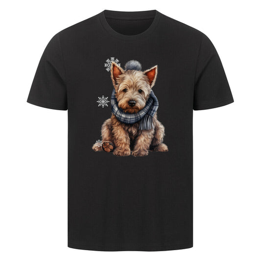 Premium T-Shirt "Scottish Terrier - Winter" Schwarz – hunde-shirt.de