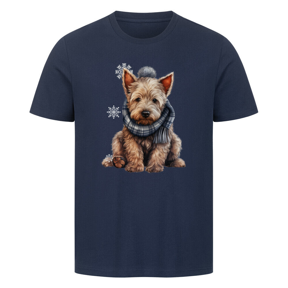 Premium T-Shirt "Scottish Terrier - Winter" French Navy – hunde-shirt.de