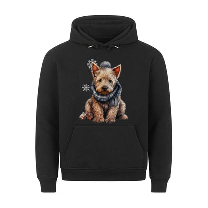 Premium Hoodie "Scottish Terrier - Winter" Schwarz – hunde-shirt.de
