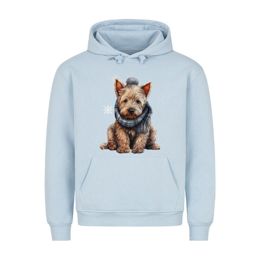Premium Hoodie "Scottish Terrier - Winter" Babyblau – hunde-shirt.de