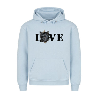 Premium Hoodie "Scottish Terrier - LOVE" Babyblau – hunde-shirt.de