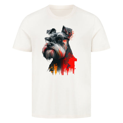 Premium T-Shirt "Schnauzer - Paint" Natural Raw – hunde-shirt.de