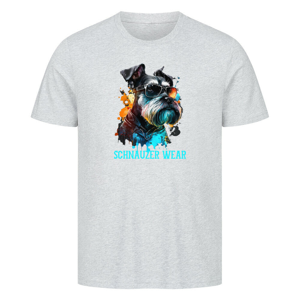 Premium T-Shirt "Schnauzer - Wear" Heather Grey – hunde-shirt.de
