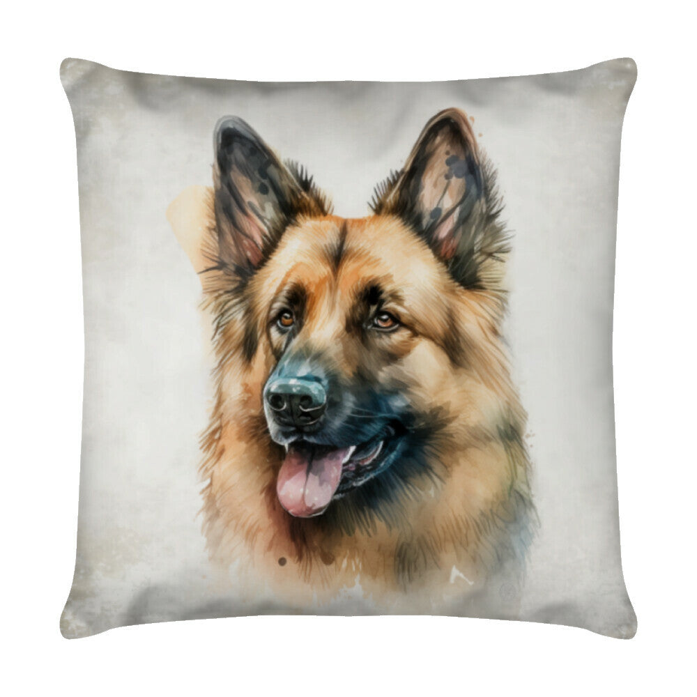 Kissen "Tervueren - Obacht" Weiß – hunde-shirt.de