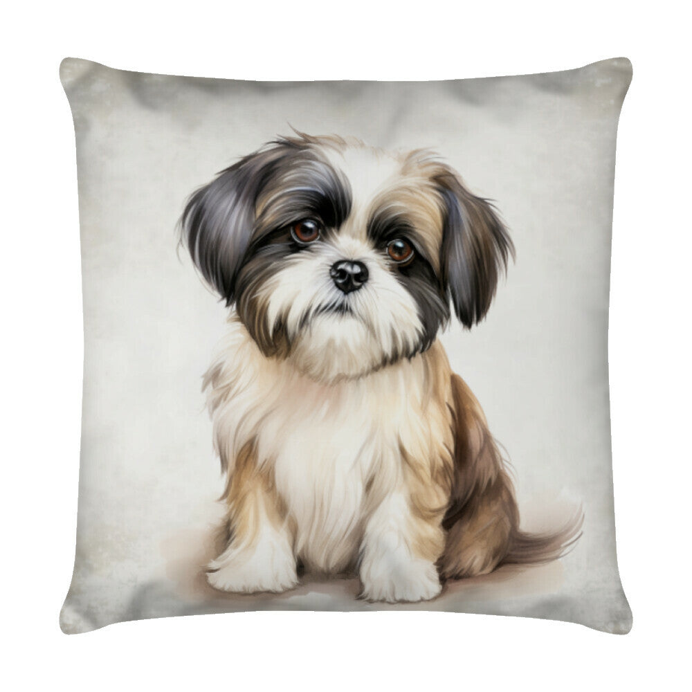 Kissen "Shih Tzu - Sweety" Weiß – hunde-shirt.de