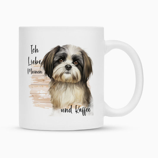 Tasse "Shih Tzu - Ich liebe..." Weiß – hunde-shirt.de
