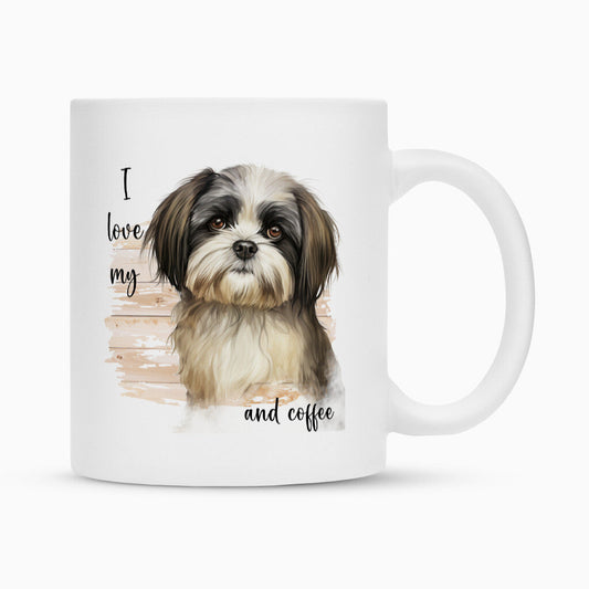 Tasse "Shih Tzu - I Love ..." Weiß – hunde-shirt.de