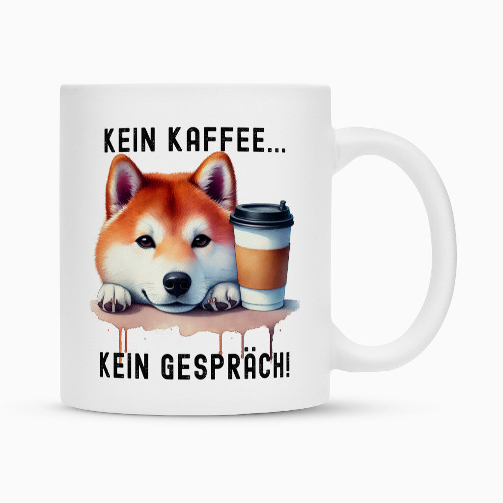 Tasse "Shiba Inu - Kein Kaffee..." Weiß – hunde-shirt.de