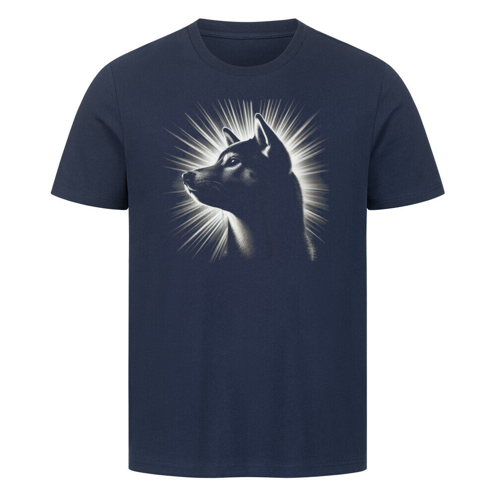 Premium T-Shirt "Shiba Inu - Shine" French Navy – hunde-shirt.de