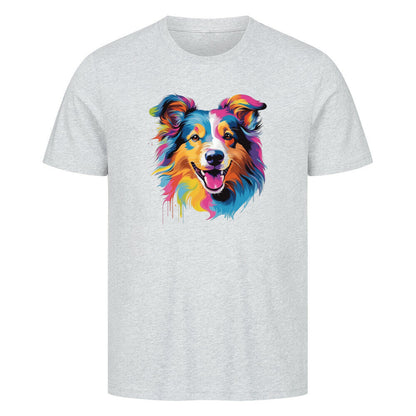Premium T-Shirt "Sheltie - Fun" Heather Grey – hunde-shirt.de