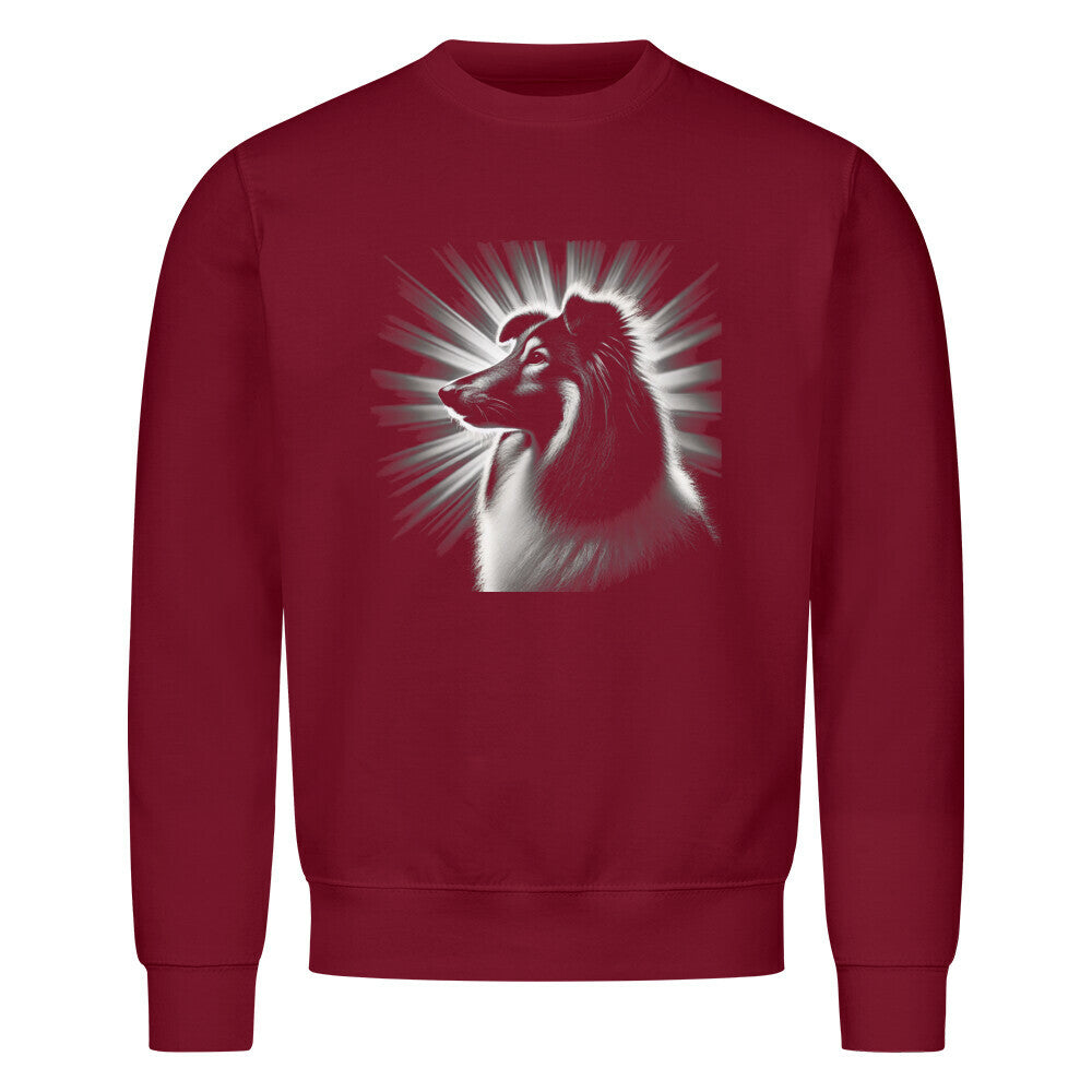 Premium Sweatshirt "Sheltie - Shine" Burgunder – hunde-shirt.de