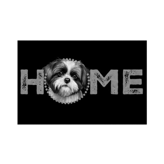 Fußmatte "Shih Tzu - HOME-Edition" Weiß – hunde-shirt.de