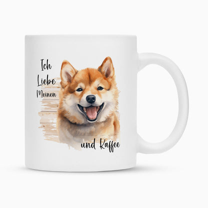 Tasse "Shiba Inu - Ich liebe..." Weiß – hunde-shirt.de