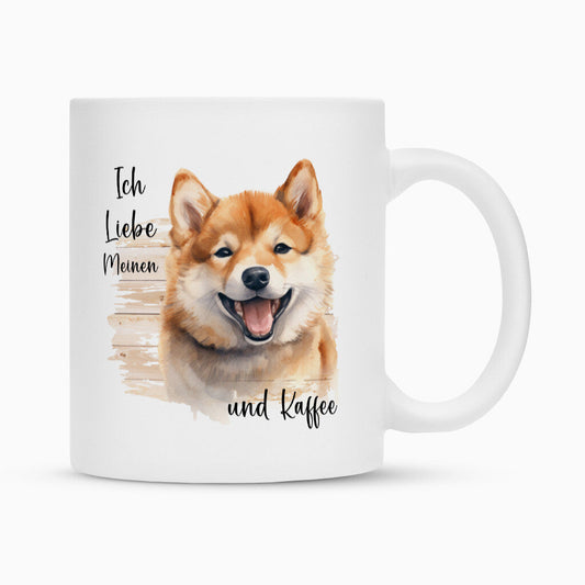 Tasse "Shiba Inu - Ich liebe..." Weiß – hunde-shirt.de