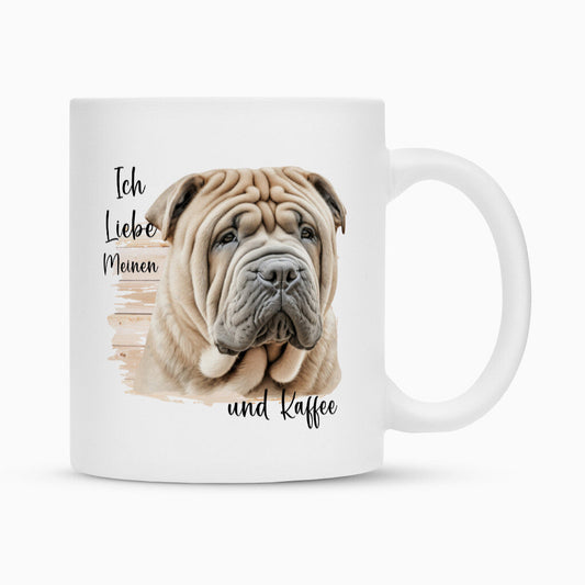 Tasse "Shar Pei - Ich liebe..." Weiß – hunde-shirt.de