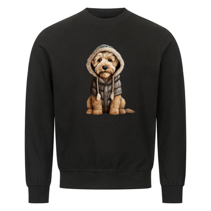 Premium Sweatshirt "Soft Coated - Winter" Schwarz – hunde-shirt.de