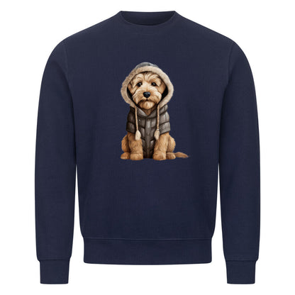 Premium Sweatshirt "Soft Coated - Winter" Navy Blue – hunde-shirt.de