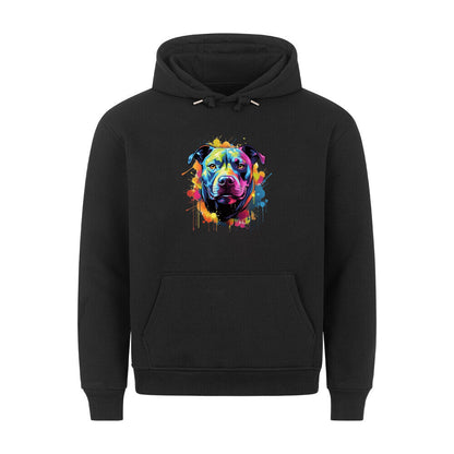 Premium Hoodie "Pit Bull - Splash" Schwarz – hunde-shirt.de