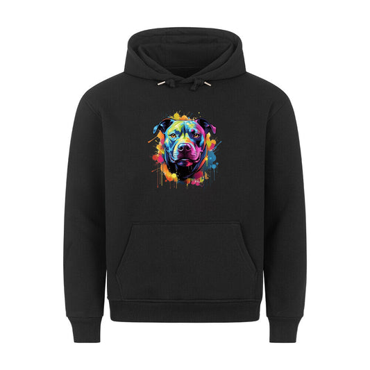 Premium Hoodie "Pit Bull - Splash" Schwarz – hunde-shirt.de