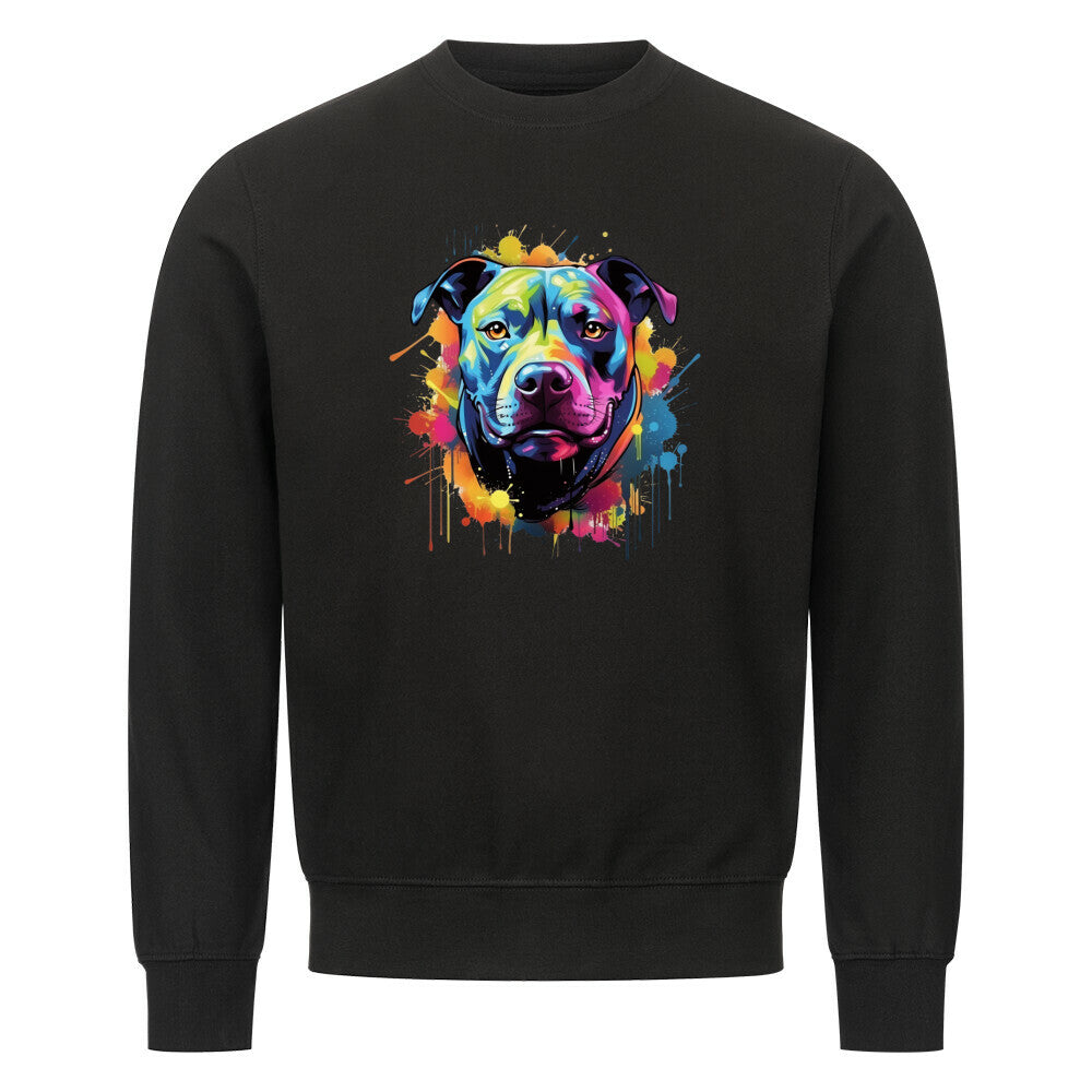 Premium Sweatshirt "Pit Bull - Splash" Schwarz – hunde-shirt.de