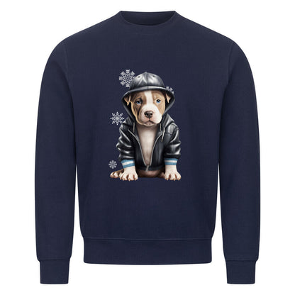 Premium Sweatshirt "Bully XL / XXL - Frost" Navy Blue – hunde-shirt.de
