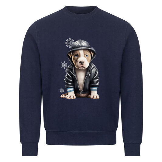 Premium Sweatshirt "Bully XL / XXL - Frost" Navy Blue – hunde-shirt.de
