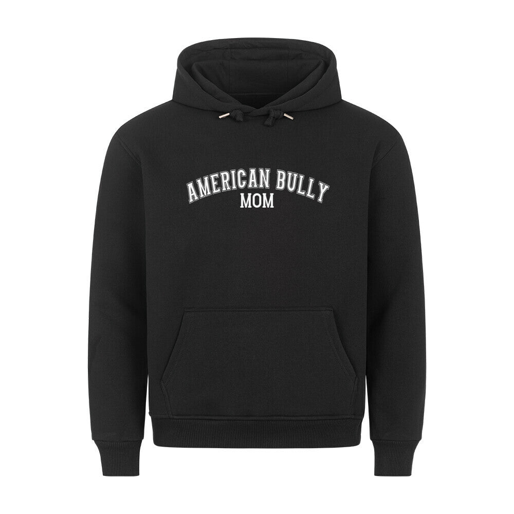 Premium Hoodie "American Bully - MOM" Schwarz – hunde-shirt.de