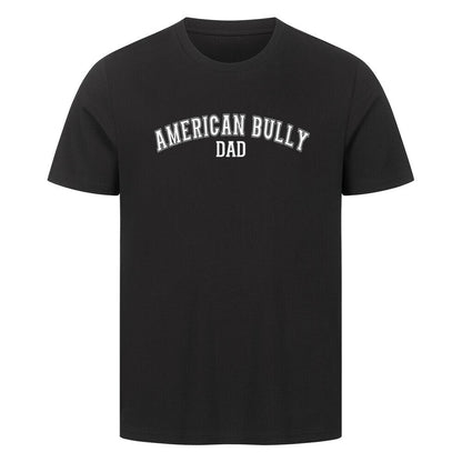 Premium T-Shirt "American Bully - DAD" Schwarz – hunde-shirt.de