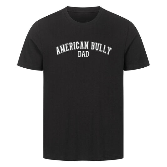 Premium T-Shirt "American Bully - DAD" Schwarz – hunde-shirt.de
