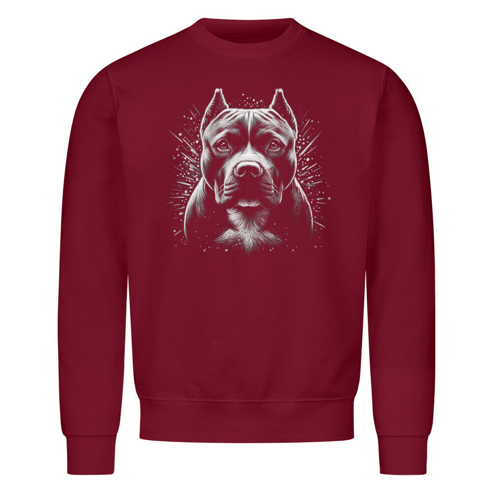Premium Sweatshirt "Bully XL / XXL - Shine" Burgunder – hunde-shirt.de