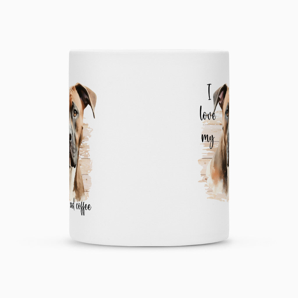 Tasse "AmStaff braun - I love..." – hunde-shirt.de