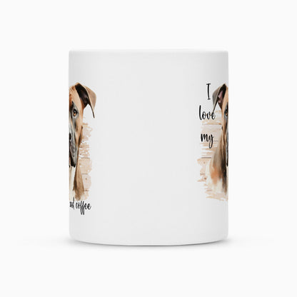 Tasse "AmStaff braun - I love..." – hunde-shirt.de