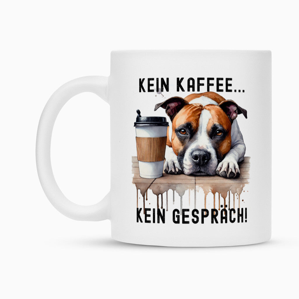Tasse "AmStaff ( braun / weiß ) - Kein Kaffee..." – hunde-shirt.de