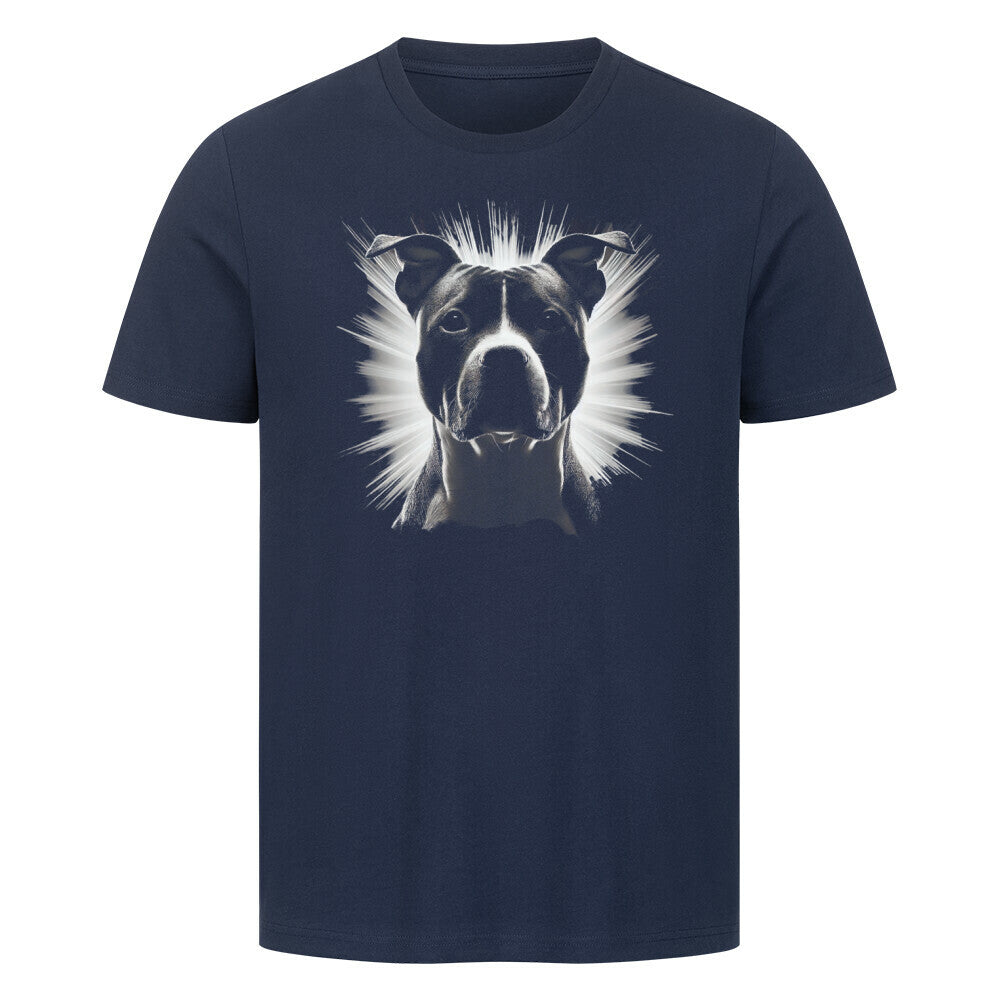 Premium T-Shirt "Staffordshire Terrier - Bright" French Navy – hunde-shirt.de
