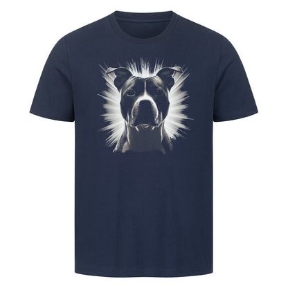 Premium T-Shirt "Staffordshire Terrier - Bright" French Navy – hunde-shirt.de