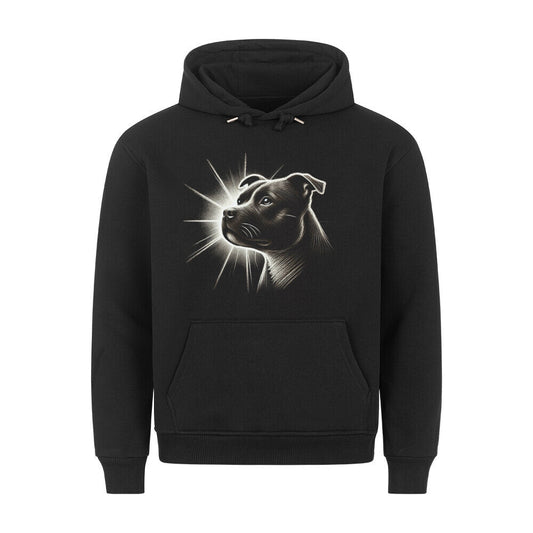 Premium Hoodie "Staffordshire - Bright 2" Schwarz – hunde-shirt.de