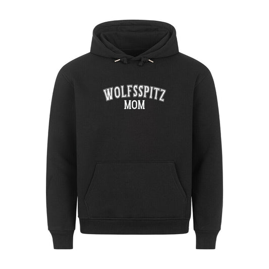 Premium Hoodie "Wolfsspitz - MOM" Schwarz – hunde-shirt.de