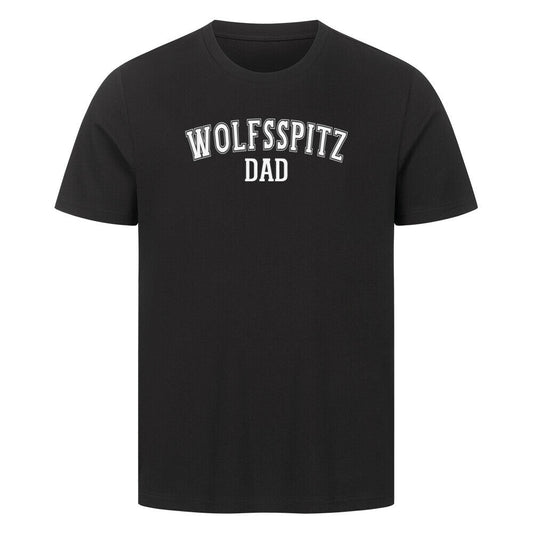 Premium T-Shirt "Wolfsspitz - DAD" Schwarz – hunde-shirt.de