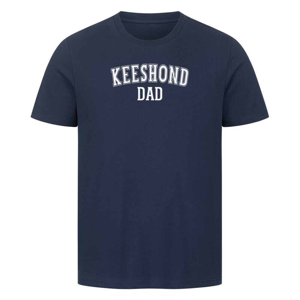 Premium T-Shirt "Keeshond - DAD" French Navy – hunde-shirt.de