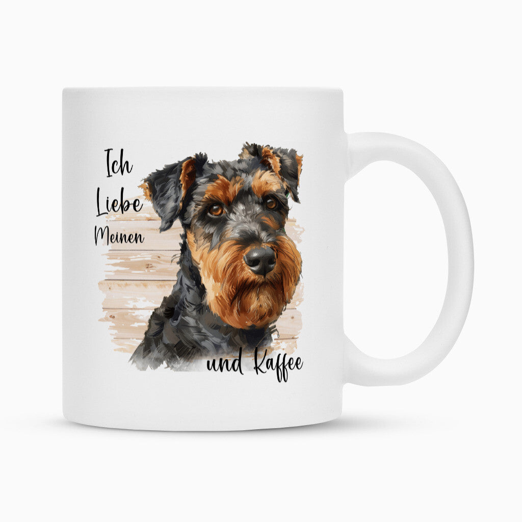 Tasse "Welsh Terrier ( dunkel ) - Ich liebe..." Weiß – hunde-shirt.de