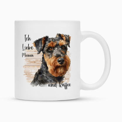 Tasse "Welsh Terrier ( dunkel ) - Ich liebe..." Weiß – hunde-shirt.de